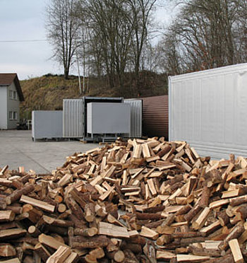 Container de séchage pour bois de chauffage