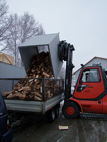 Ballot de bois de chauffage sec séchoirs - prêt à l'emploi